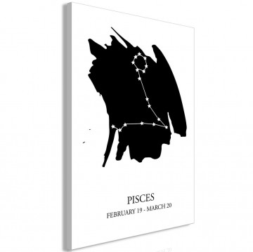 Tablou - Zodiac Signs: Pisces (1 Part) Vertical - Img 1