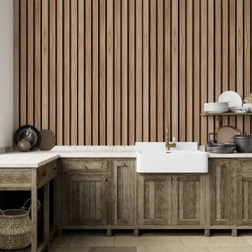 Tapet - Dark Walnut Slats - Img 2
