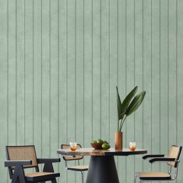 Tapet - Delicate Wood - Vertical stripes in a pastel green shade. - Img 2