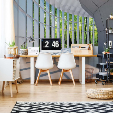 Forest 3D Modern Architecture View Photo Wallpaper Wall Mural - Img 2