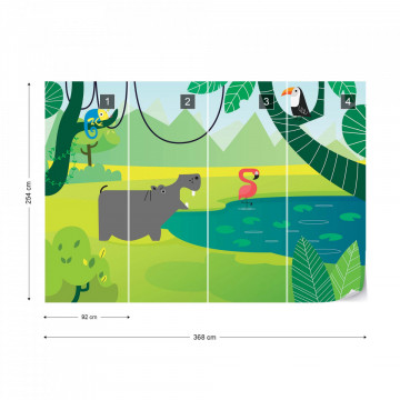 Fototapet - Bălăceală la Zoo 7