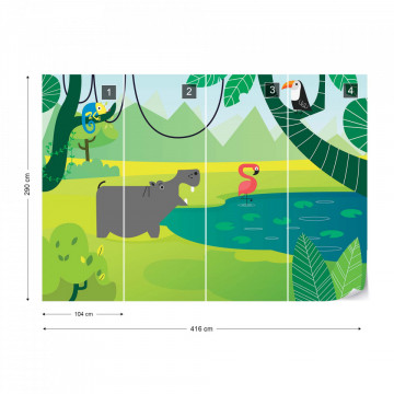 Fototapet - Bălăceală la Zoo 17