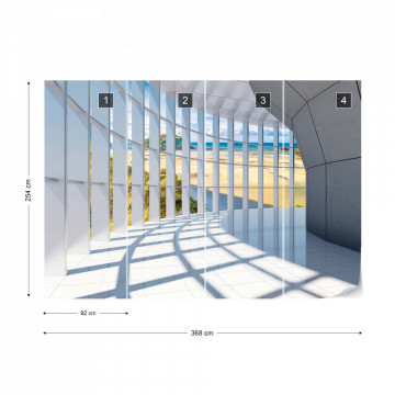 Fototapet - Beach 3D Modern Architecture - Img 7
