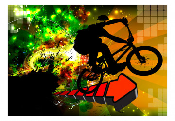 Fototapet - Bicycle Tricks - Img 2