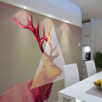 Fototapet - deer (graphic pattern) - Img 1