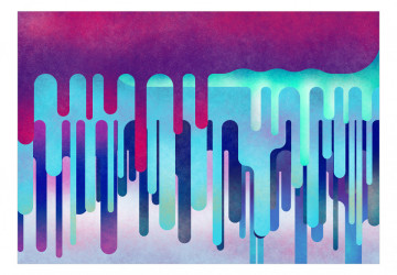 Fototapet - Dungi colorate - forme abstracte formând benzi curgătoare - Img 2