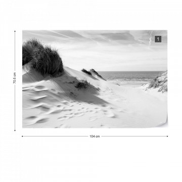 Fototapet - Fereastră spre Mare – Alb-Negru - Img 1