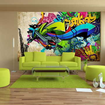 Fototapet - Funky - graffiti - Img 1
