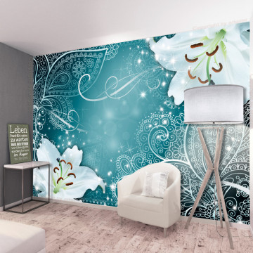 Fototapet - Oriental Wings (Turquoise) - Img 1