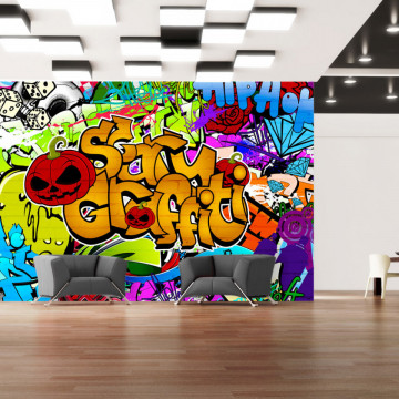 Fototapet - Scary graffiti - Img 1