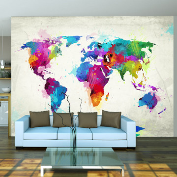 Fototapet - The map of happiness - Img 1