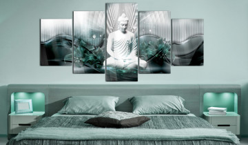 Imagine pe sticlă acrilică - Azure Meditation [Glass] - Img 2