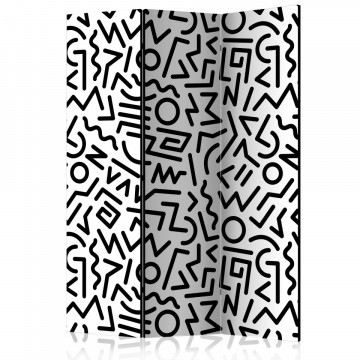 Paravan - Black and White Maze [Room Dividers] - Img 1