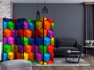 Paravan - Colorful Geometric Boxes II [Room Dividers] - Img 2