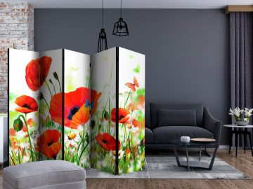 Paravan - Country poppies II [Room Dividers] - Img 2