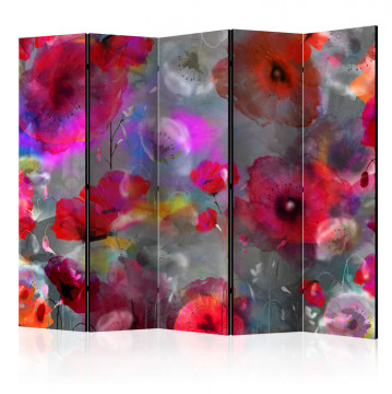 Paravan - Painted Poppies II [Room Dividers] - Img 1