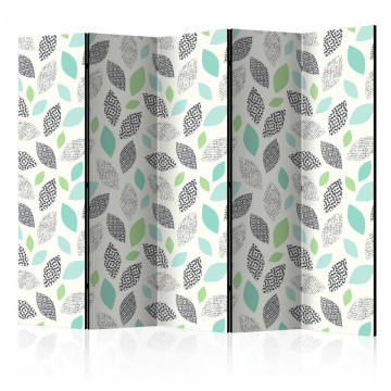 Paravan - Patterned Leaves II [Room Dividers] - Img 1