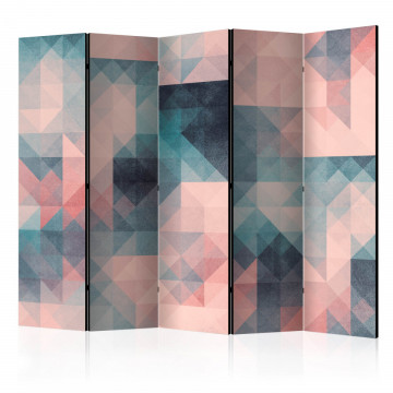Paravan - Pixels (Green and Pink) II [Room Dividers] - Img 1