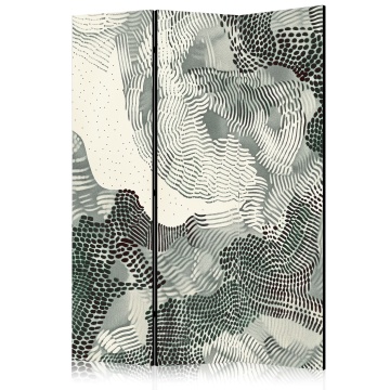 Paravan - Waving green - monochromatic composition of green spots - Img 1