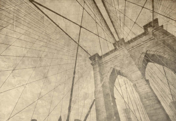 Podul Brooklyn – Efect Grafic Sepia - Img 3