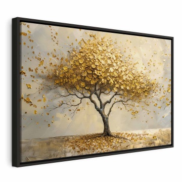 Tablou - A golden tree, a painterly interpretation of the zen motif - Img 2
