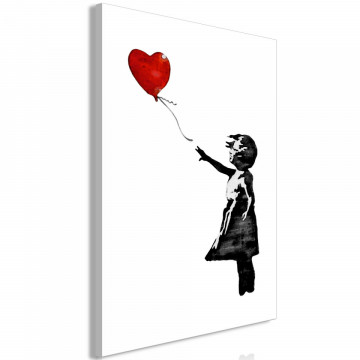 Tablou - Banksy: Girl with Balloon (1 Part) Vertical - Img 1