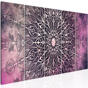 Tablou - Center (5 Parts) Narrow Pink - Img 1