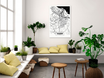 Tablou - City Plan: Gdansk (1 Part) Vertical - Img 1