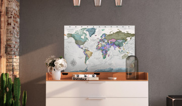Tablou din plută - World Destinations (1 Part) Wide [Cork Map] - Img 2