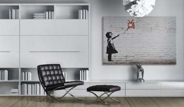 Tablou - Girl with TV (Banksy) - Img 4