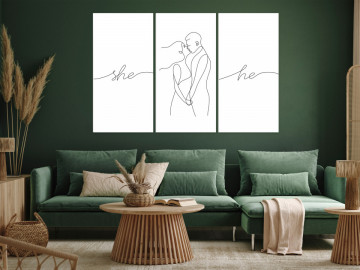 Tablou - Love Triptych (3 Parts) - Img 1