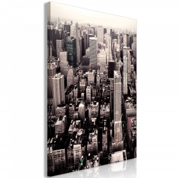 Tablou - Manhattan In Sepia (1 Part) Vertical - Img 1