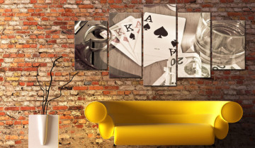 Tablou - Poker night - sepia - Img 2