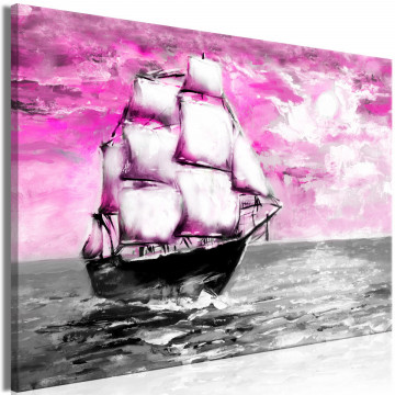 Tablou - Spring Cruise (1 Part) Wide Pink - Img 1
