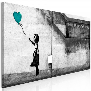 Tablou - There is Always Hope (1 Part) Narrow Turquoise - Img 1