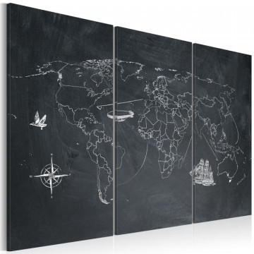 Tablou - Trip around the World - triptych - Img 1