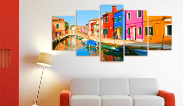 Tablou - Waterfront in rainbow colors - Img 4