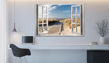 Tablou - Window: View of the Beach - Img 2