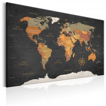 Tablou - World Map: Secrets of the Earth - Img 1
