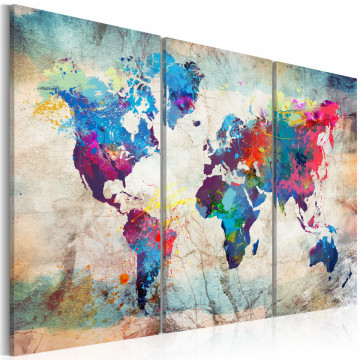 Tablou - World Maps: Modern Style - Img 1