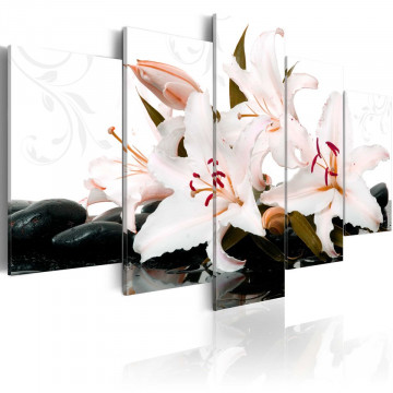 Tablou - Zen stones and lilies - Img 1