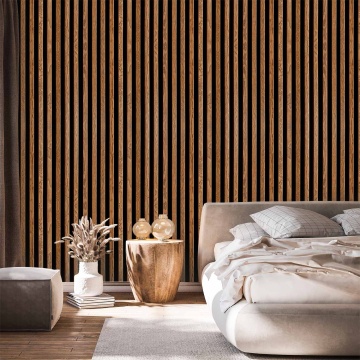 Tapet - Dark Oak Slats - Img 1