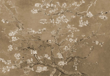 Van Gogh Blossoms in Sepia - Img 3