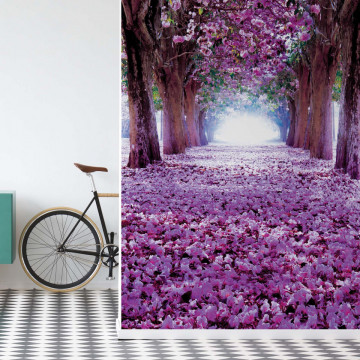Flowers Trees Path Purple Photo Wallpaper Wall Mural - Img 19