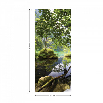 Forest Trees Lake Photo Wallpaper Wall Mural - Img 15
