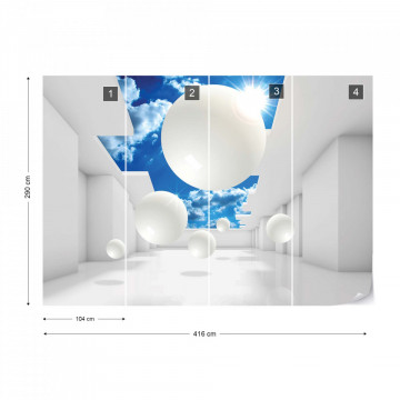 Fototapet - 3D Modern Architecture Sky - Img 14