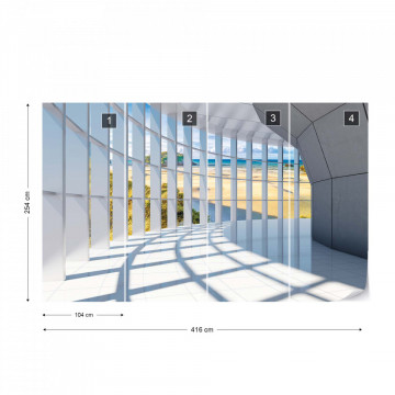 Fototapet - Beach 3D Modern Architecture - Img 13