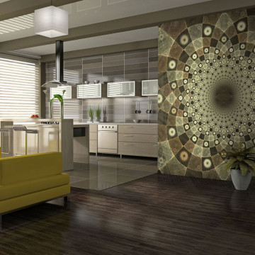 Fototapet - Brown mosaic - Img 1