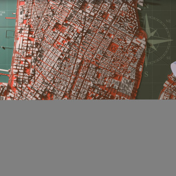 Fototapet - Let's Meet In Manhattan - Img 1