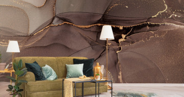 Fototapet Marble In Shades Of Brown And Beige - Img 2